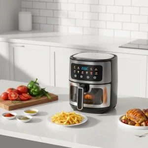 OEM Factory Best-Selling Stainless Steel  Square air Fryer 10 Liters Turkey Fryer Cook More. Save Time .CE CB  Home/Commercial
