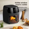 Visual 6L 8L air Fryer Household Large Potato Chip Machine Intelligent Multi-function Touch Control Borosilicate